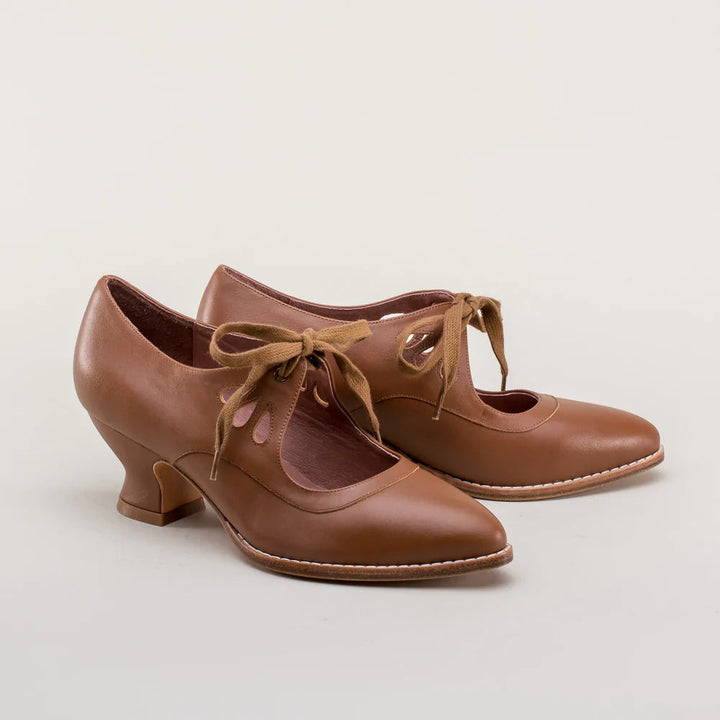 Damen Schuhe mit Cutouts und niedrigem Absatz