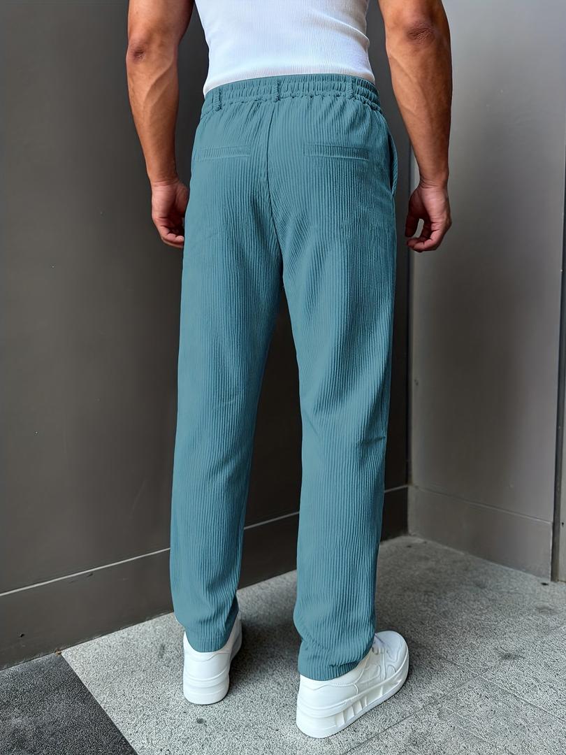 Herren Freizeit-Cordhosen | Verstellbarer Kordelzugbund