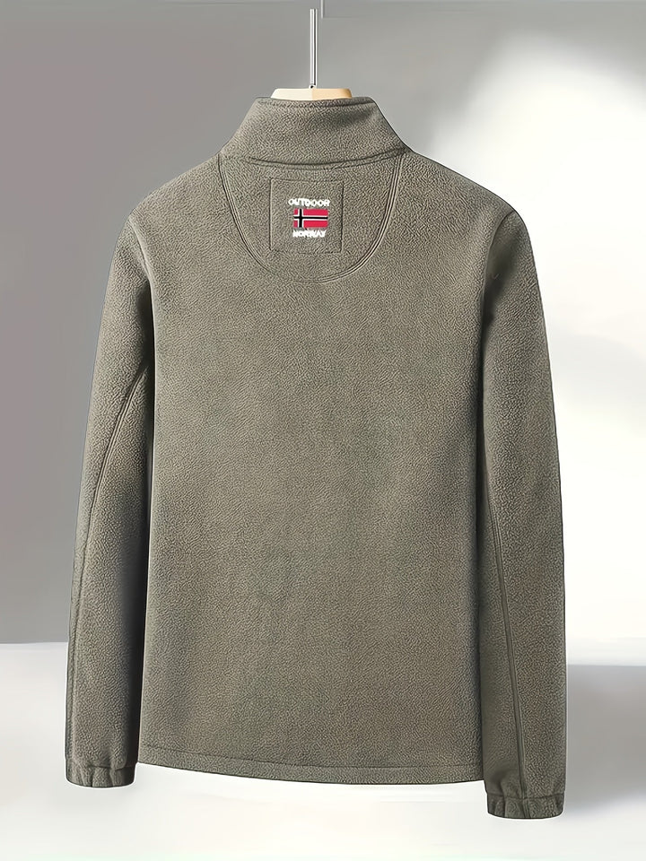 Herren Fleecejacke Für Draußen | Mit Kragen