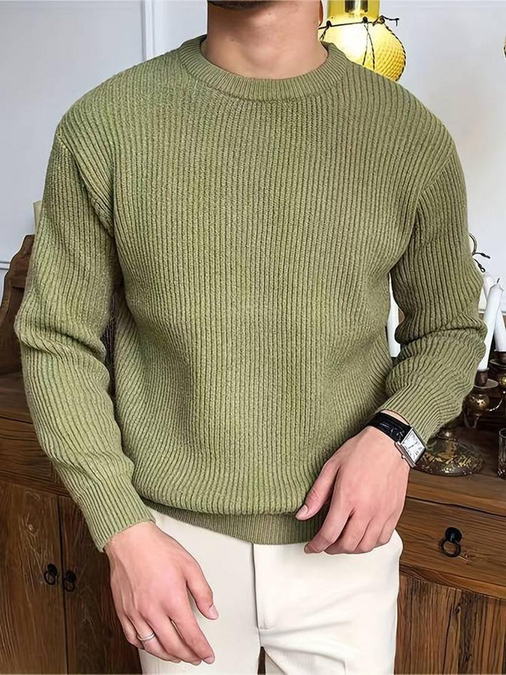 Stylischer Gerippter Pullover Für Herren | Winter