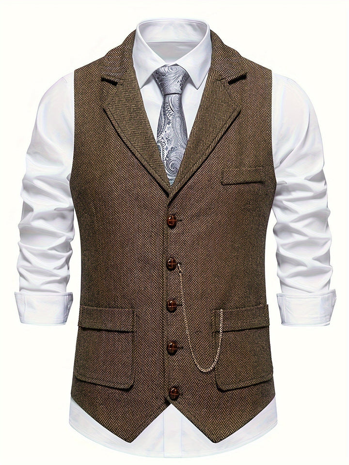 Herren Stilvolle Vintage Weste | Tailliert