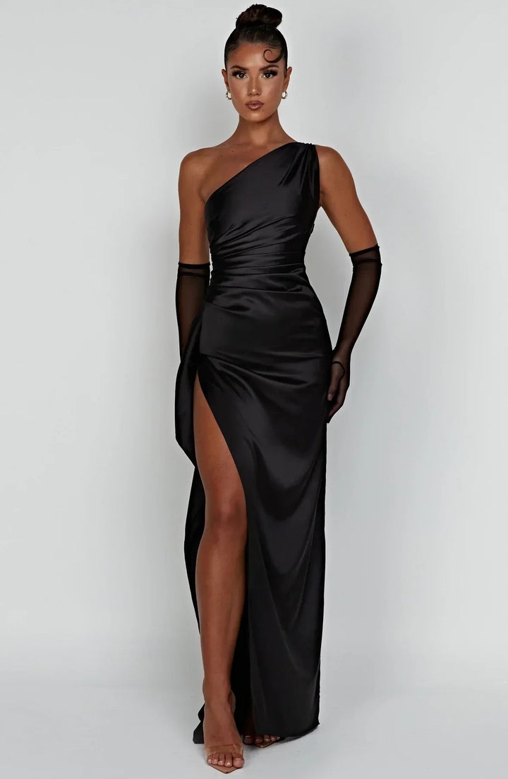 Abendkleid Mit Schlitz Und Rückenausschnitt | Maxi
