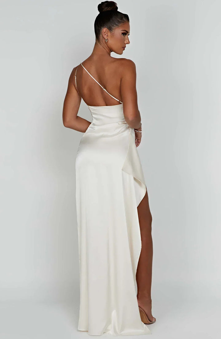 Abendkleid Mit Schlitz Und Rückenausschnitt | Maxi