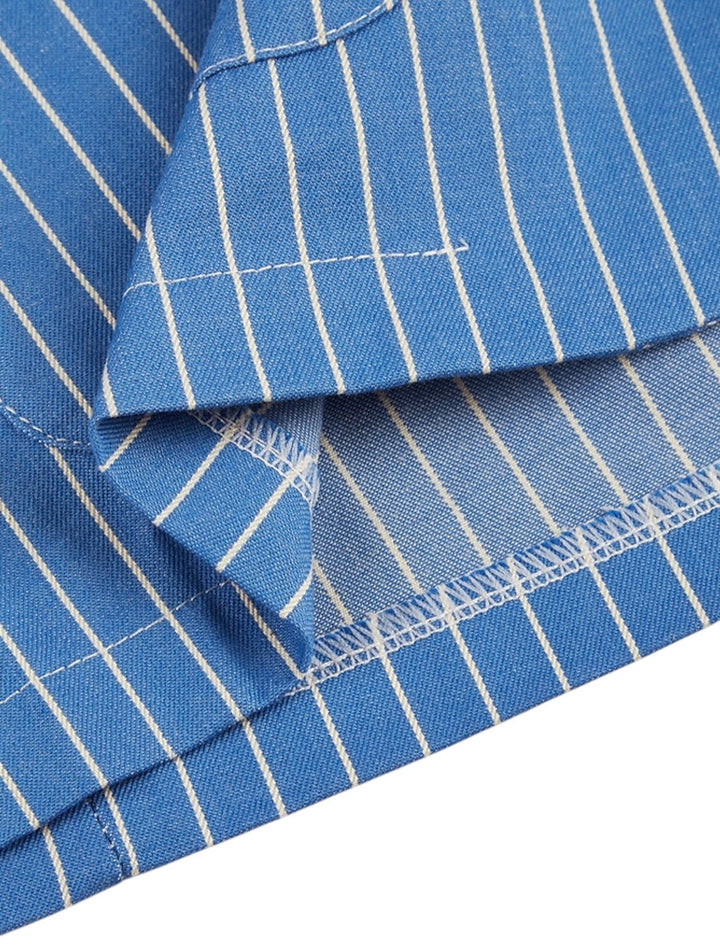 Gestreifter Sommerblazer Für Herren | Königsblau