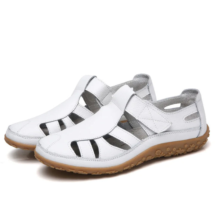 Damen Slip-on Sandalen aus veganem Leder