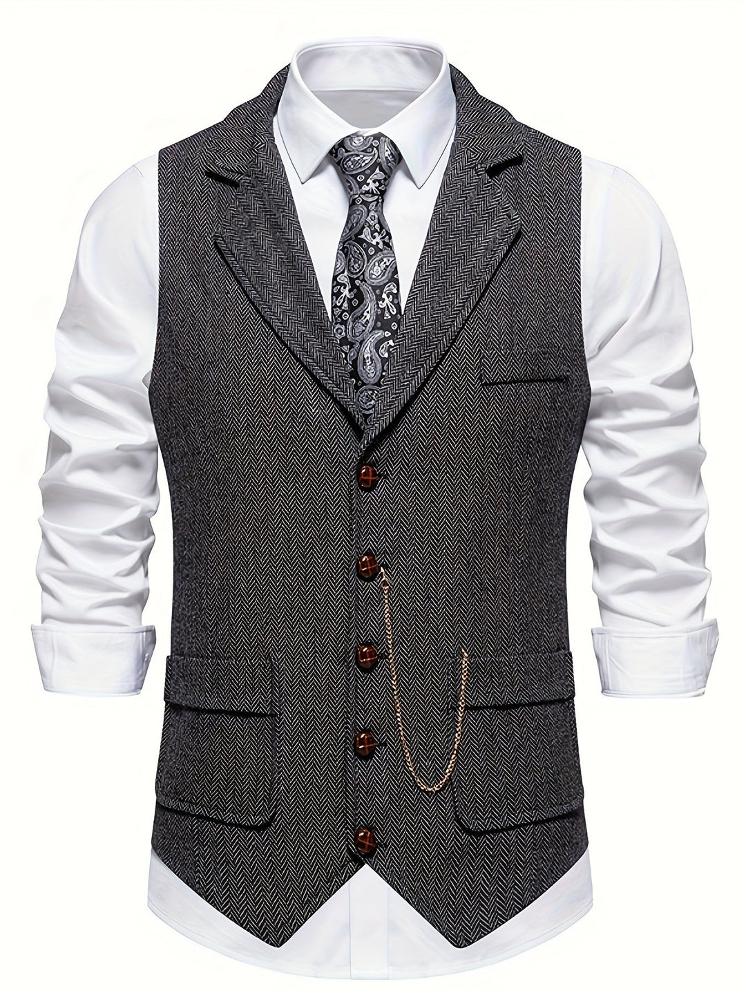 Herren Stilvolle Vintage Weste | Tailliert