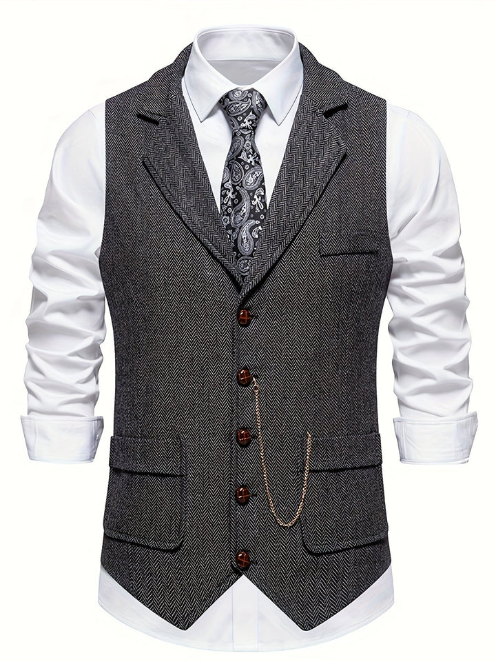 Herren Stilvolle Vintage Weste | Tailliert