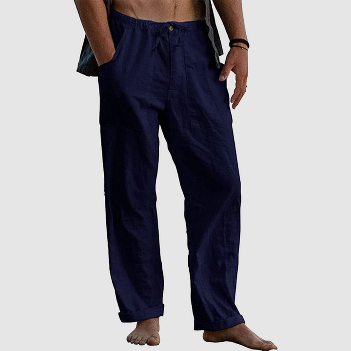 Herren Sommerhose mit Elastischem Bund und Taschen