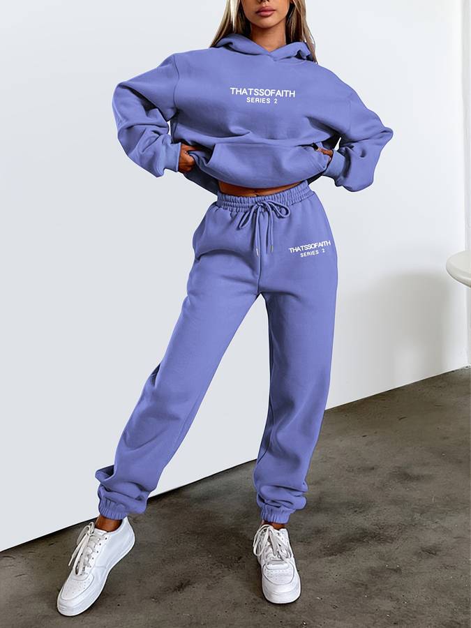 Zweiteiliges Hausanzug-Set Für Damen | Langarm