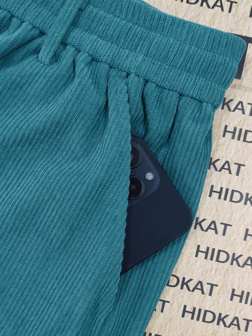 Herren Freizeit-Cordhosen | Verstellbarer Kordelzugbund