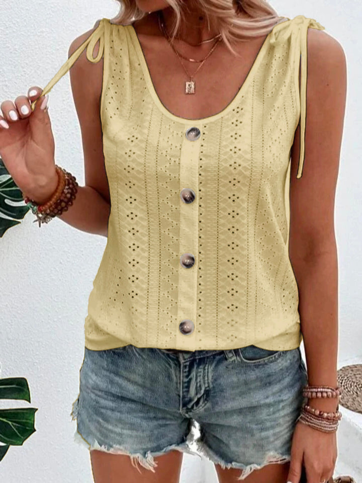 Ärmellose Bluse mit verstellbaren Schulterträgern für Frauen