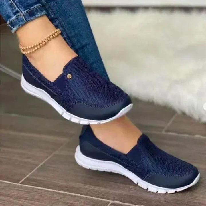 Damen Slip-On Sneaker mit Mesh-Obermaterial