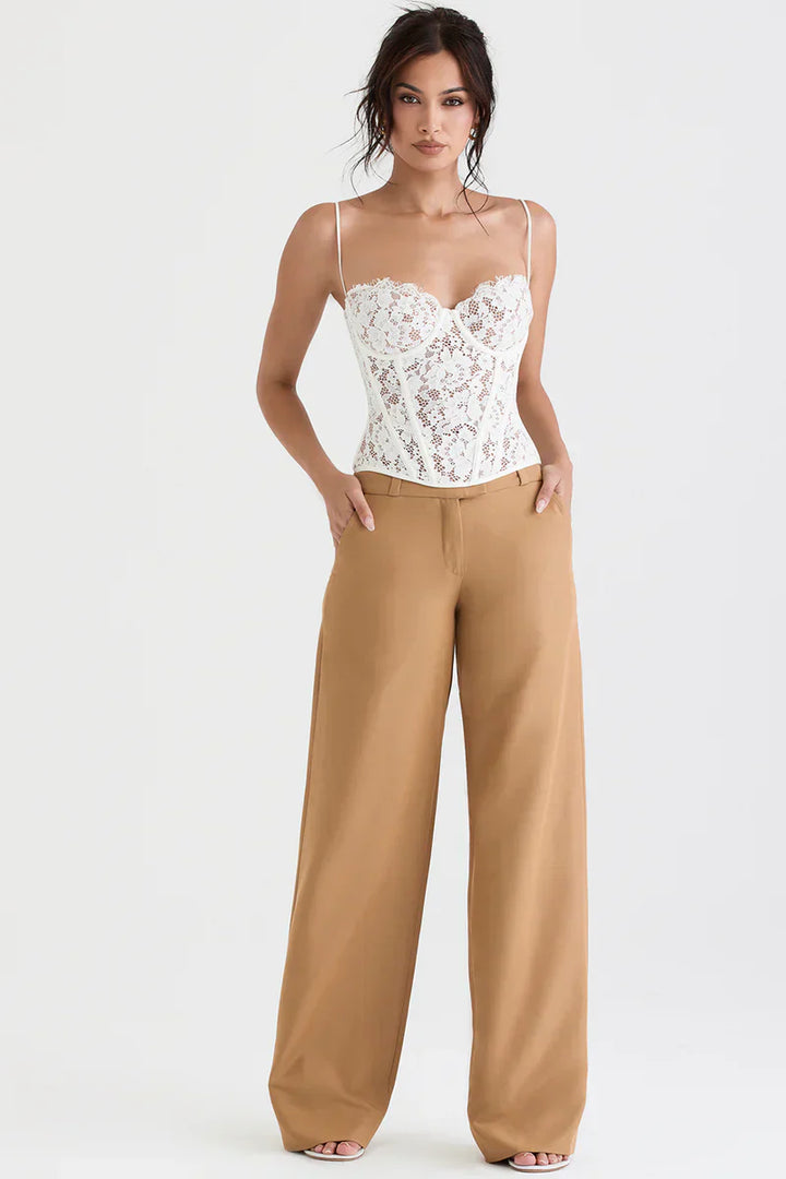 Damen Hose Mit Weitem Bein | Stilvoll