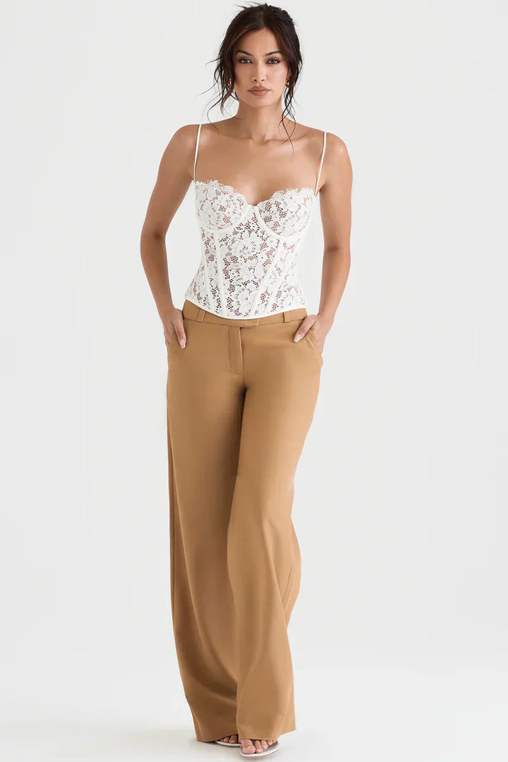 Damen Hose Mit Weitem Bein | Stilvoll