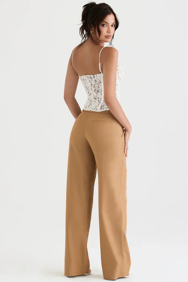 Damen Hose Mit Weitem Bein | Stilvoll