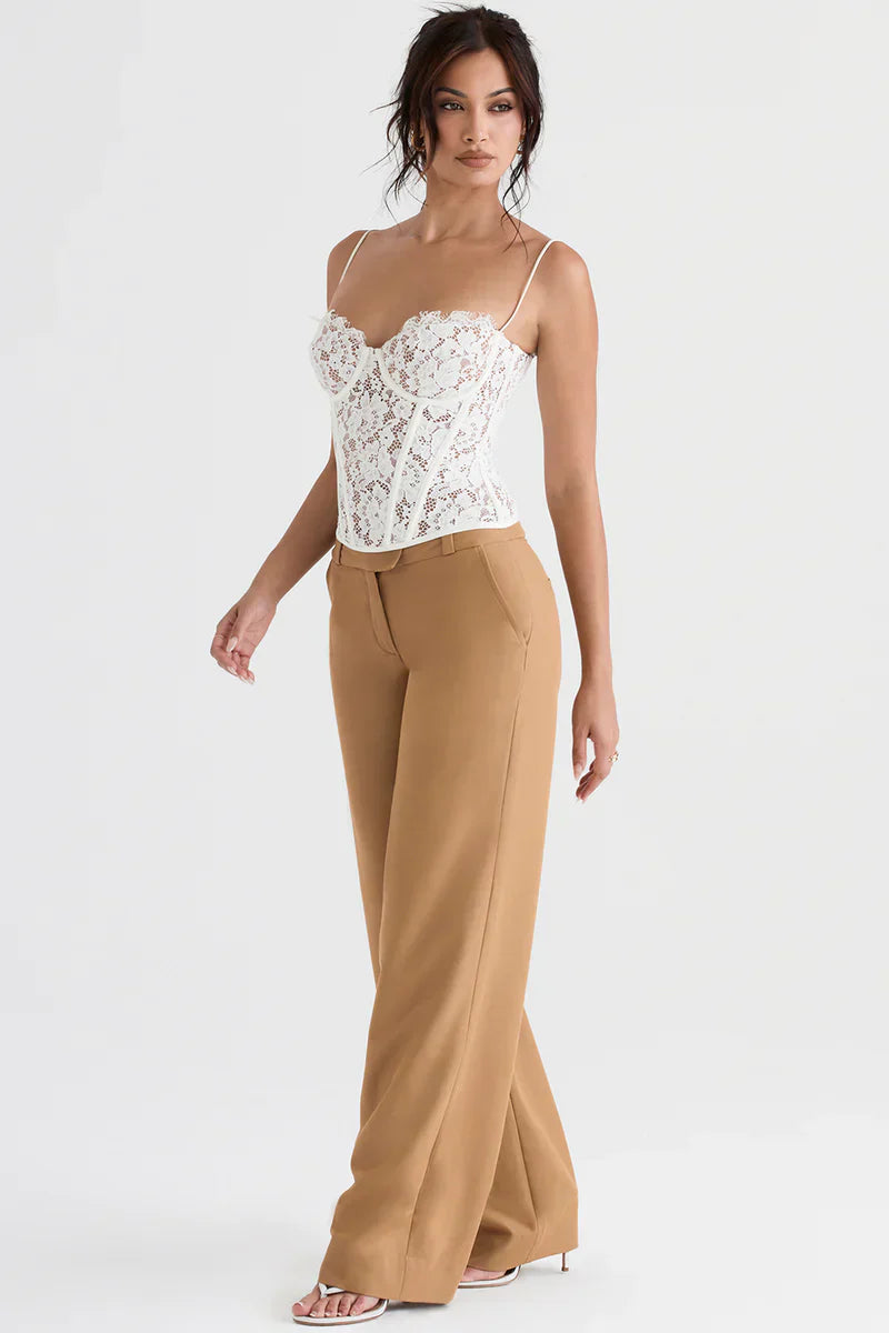 Damen Hose Mit Weitem Bein | Stilvoll