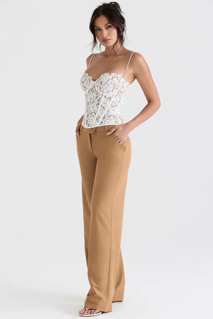 Damen Hose Mit Weitem Bein | Stilvoll