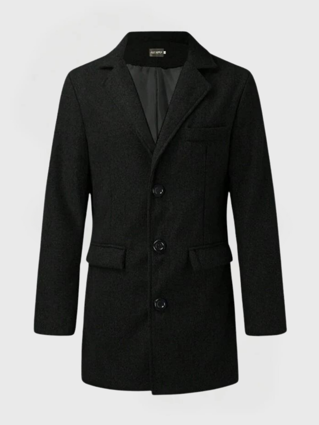 Herren Mantel Mit Klassischen Revers | Lang