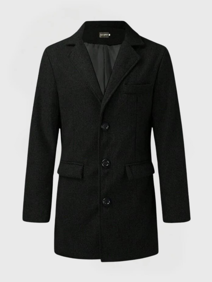Herren Mantel Mit Klassischen Revers | Lang