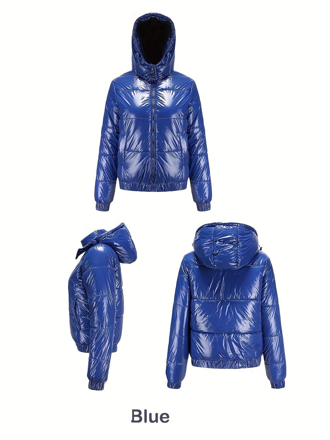 Damen Winter-Daunenjacke Mit Kapuze | Lange Ärmel