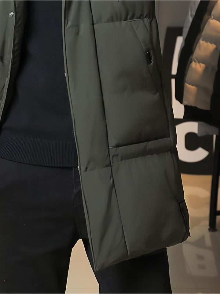 Langer Wintermantel Für Herren | Stylisch