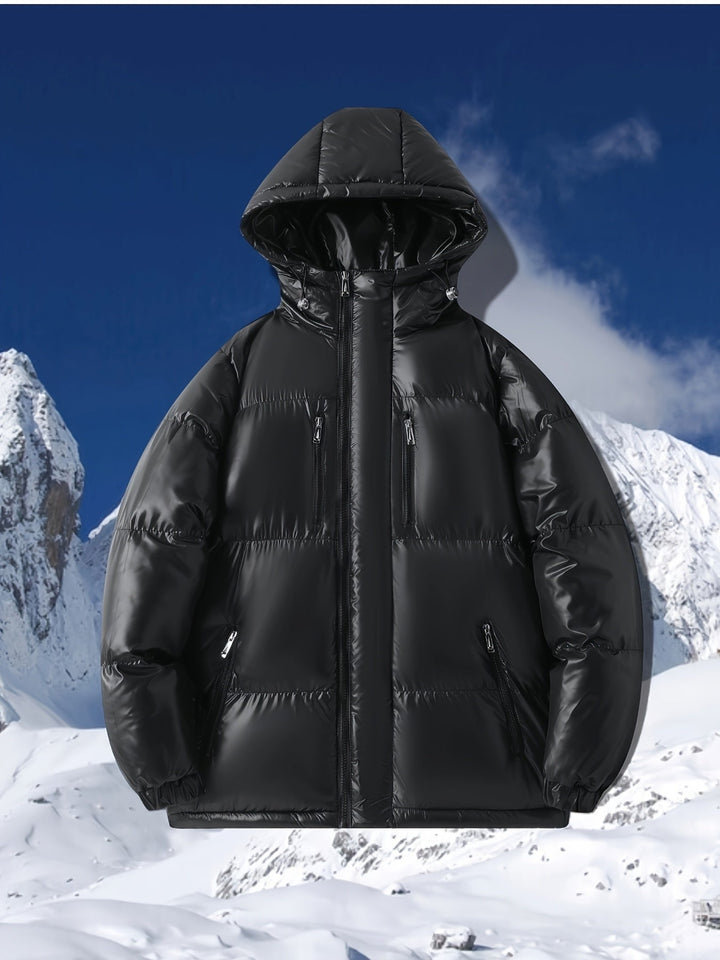 Damen Winter-Daunenjacke Mit Reißverschluss | Lässig