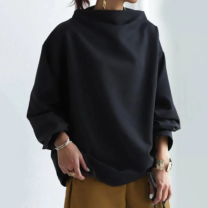 Damen Stilvoller Rollkragenpullover | Schwarz