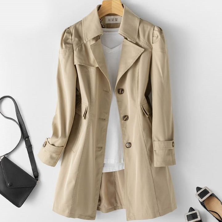 Damen Winter Trenchcoat | Mit Knöpfen