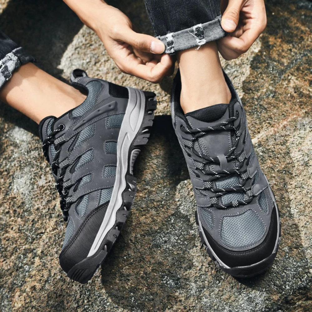 Walking Schuhe Mit Griffiger Sohle Für Herren | Schnürung