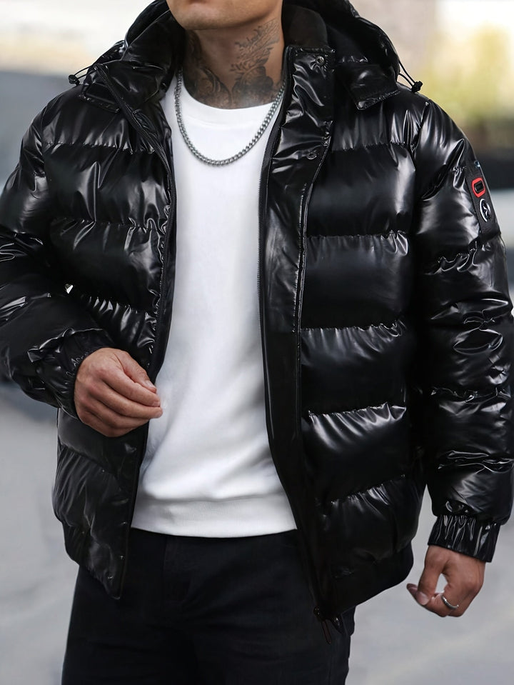 Lässige Winter-Daunenjacke Für Herren | Langarm