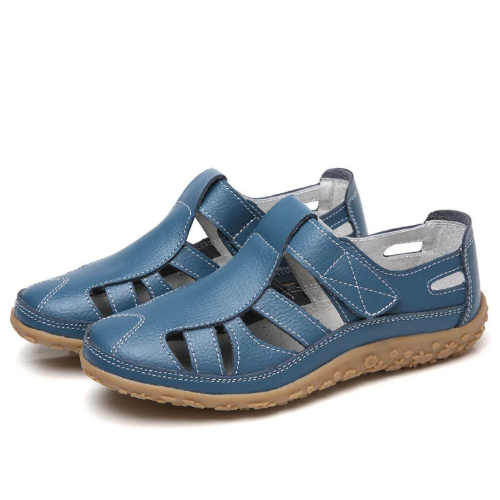 Damen Slip-on Sandalen aus veganem Leder