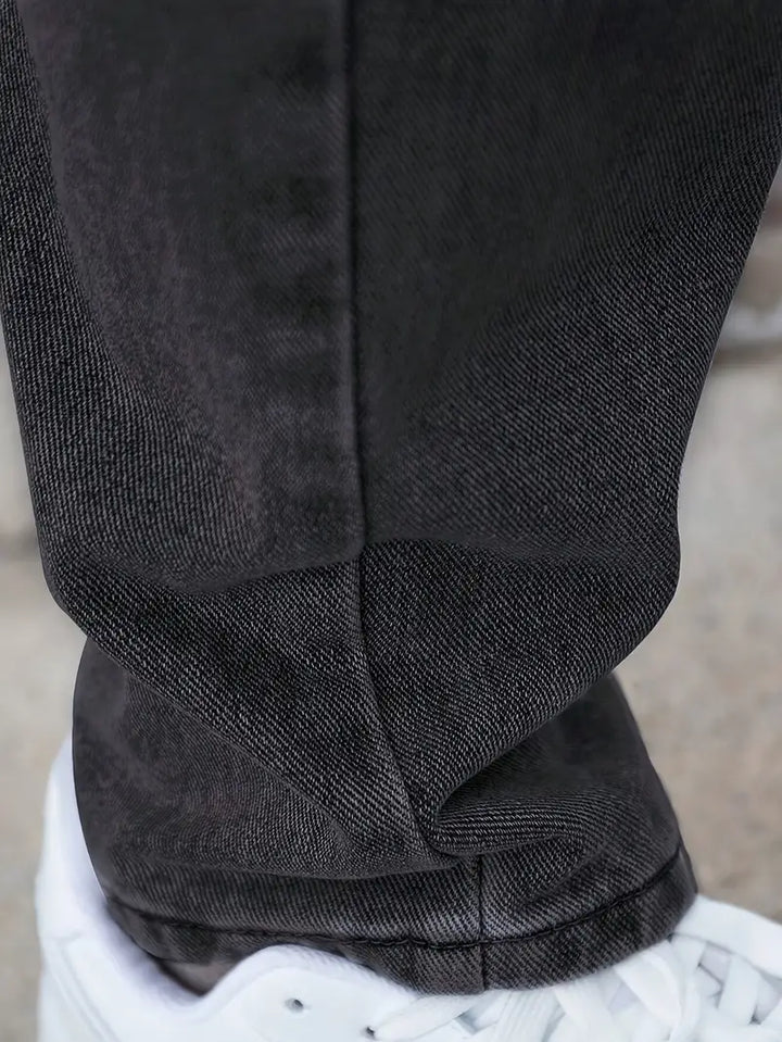 Freizeit Leicht Gewaschene Herrenjeans | Gerades Bein