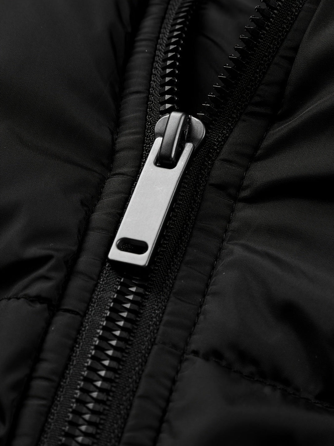 Herren Lässige Daunenjacke Mit Kapuze | Durchgehender Reißverschluss