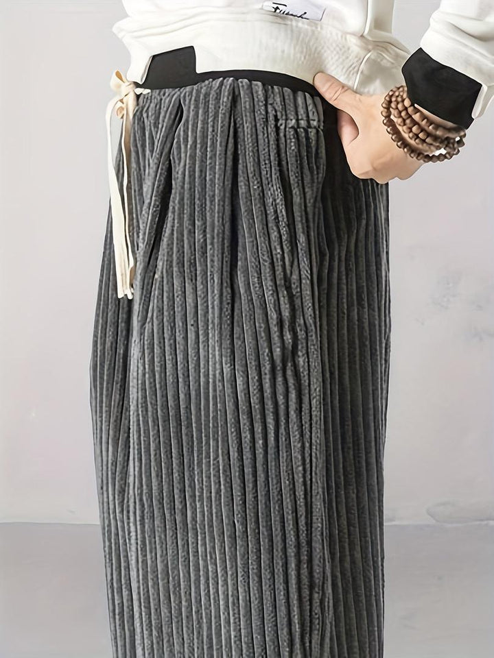 Herren Cordhose Mit Weitem Bein | Lockere Passform