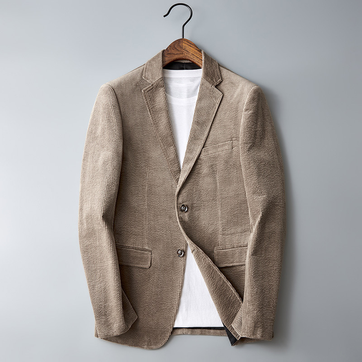 Klassischer Einreihiger Cordblazer für Herren
