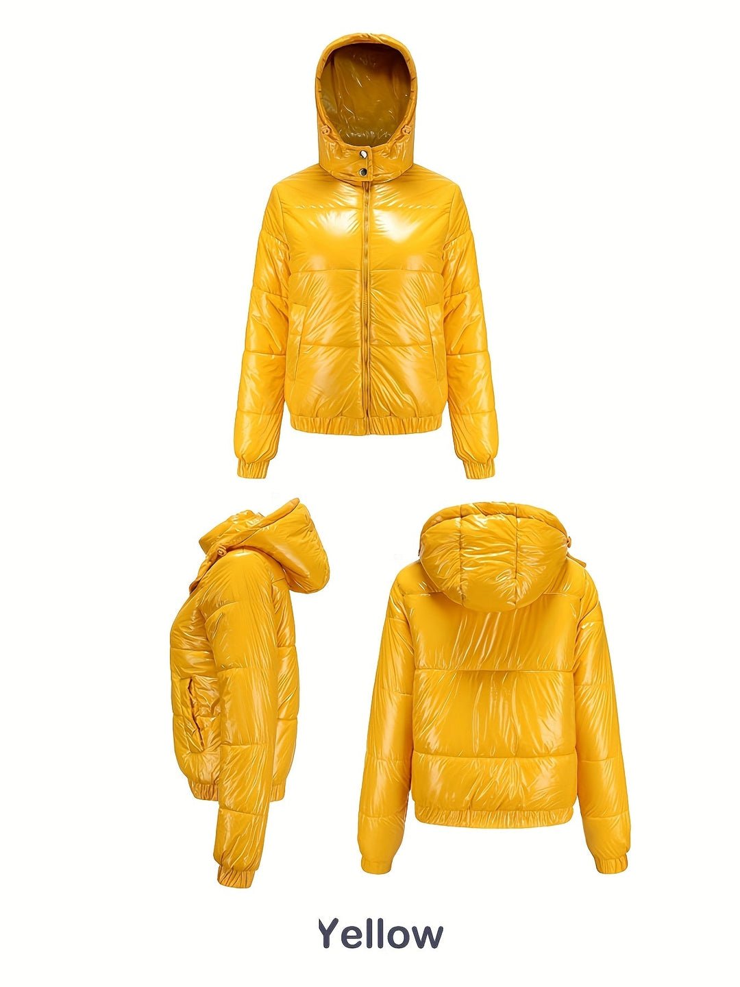 Damen Winter-Daunenjacke Mit Kapuze | Lange Ärmel