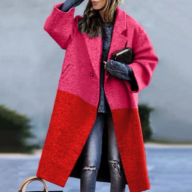Damen Langer Lässiger Mantel | Herbst