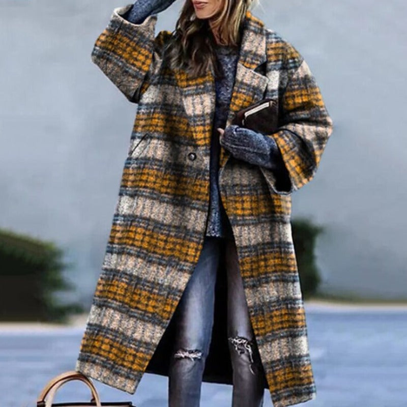 Damen Langer Casual Trenchcoat | Herbst