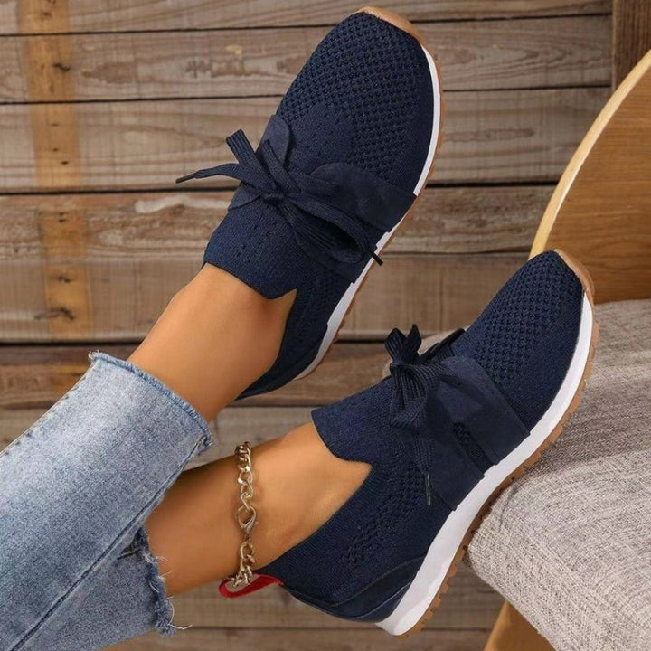 Damen Alle Jahreszeiten Mesh-Sneaker mit Schnürung