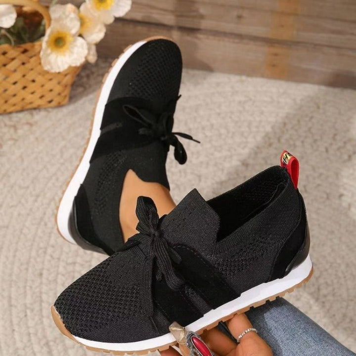 Damen Alle Jahreszeiten Mesh-Sneaker mit Schnürung