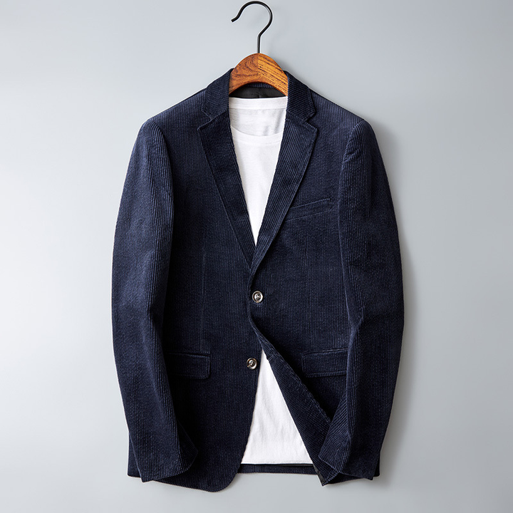 Klassischer Einreihiger Cordblazer für Herren