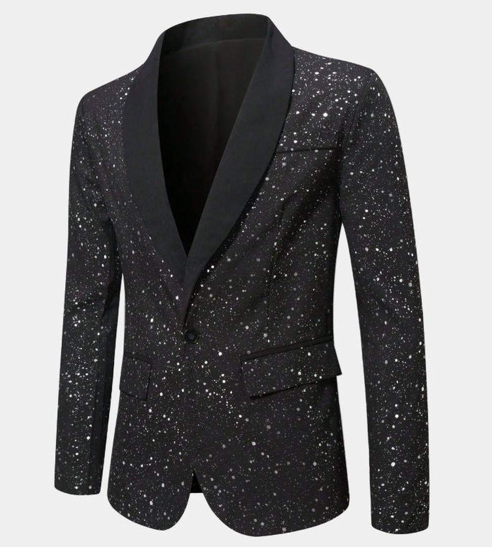 Glitzer-Blazer Für Herren | Langarm
