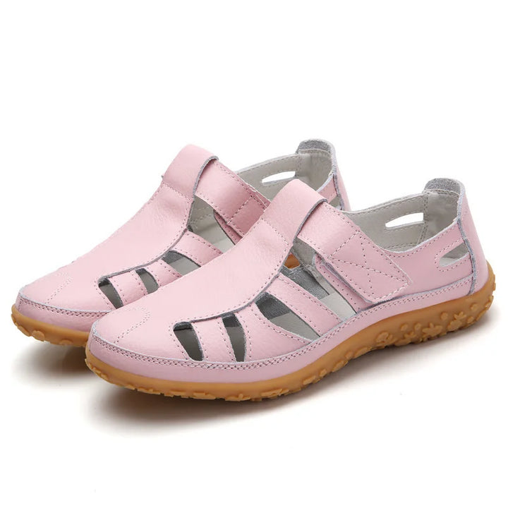 Damen Slip-on Sandalen aus veganem Leder