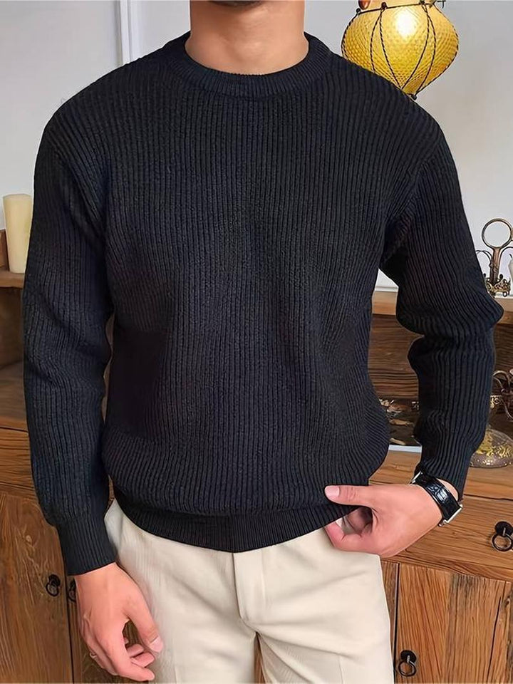 Stylischer Gerippter Pullover Für Herren | Winter