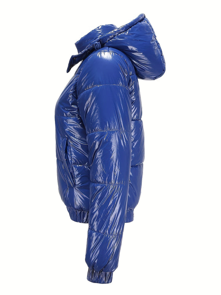 Damen Winter-Daunenjacke Mit Kapuze | Lange Ärmel