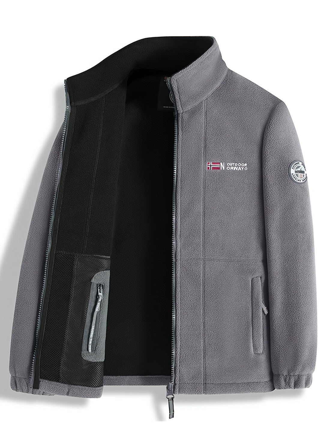 Herren Fleecejacke Für Draußen | Mit Kragen