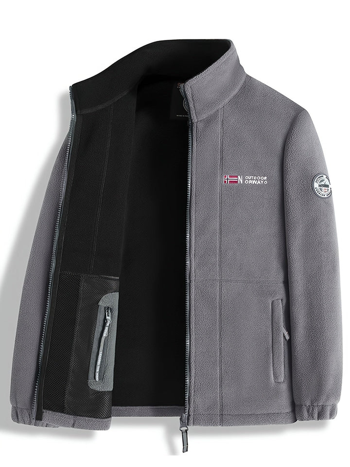 Herren Fleecejacke Für Draußen | Mit Kragen