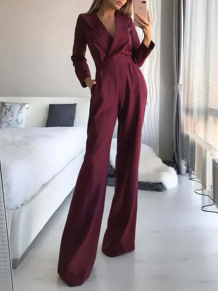 Damen Jumpsuit mit Wickelvorderseite