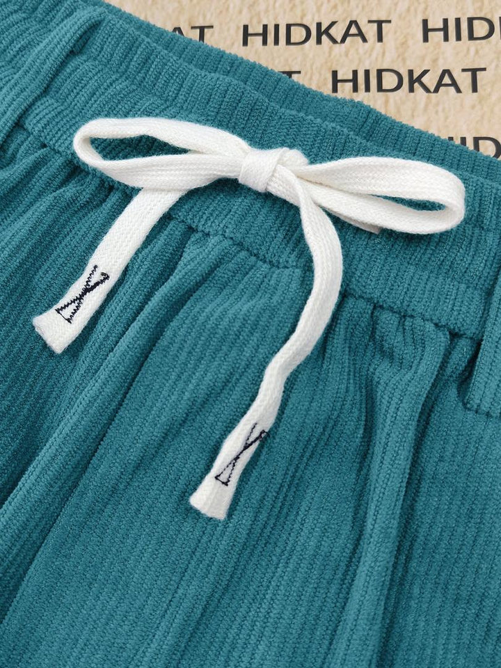 Herren Freizeit-Cordhosen | Verstellbarer Kordelzugbund