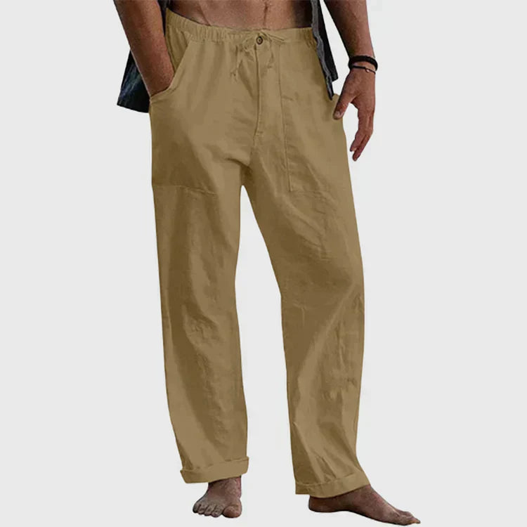 Herren Sommerhose mit Elastischem Bund und Taschen